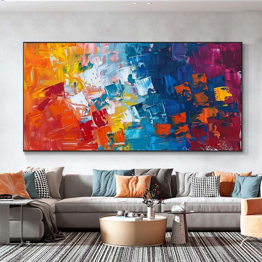 original modern Abstract Paintings red Hand Painted Oil Painting On Canvas