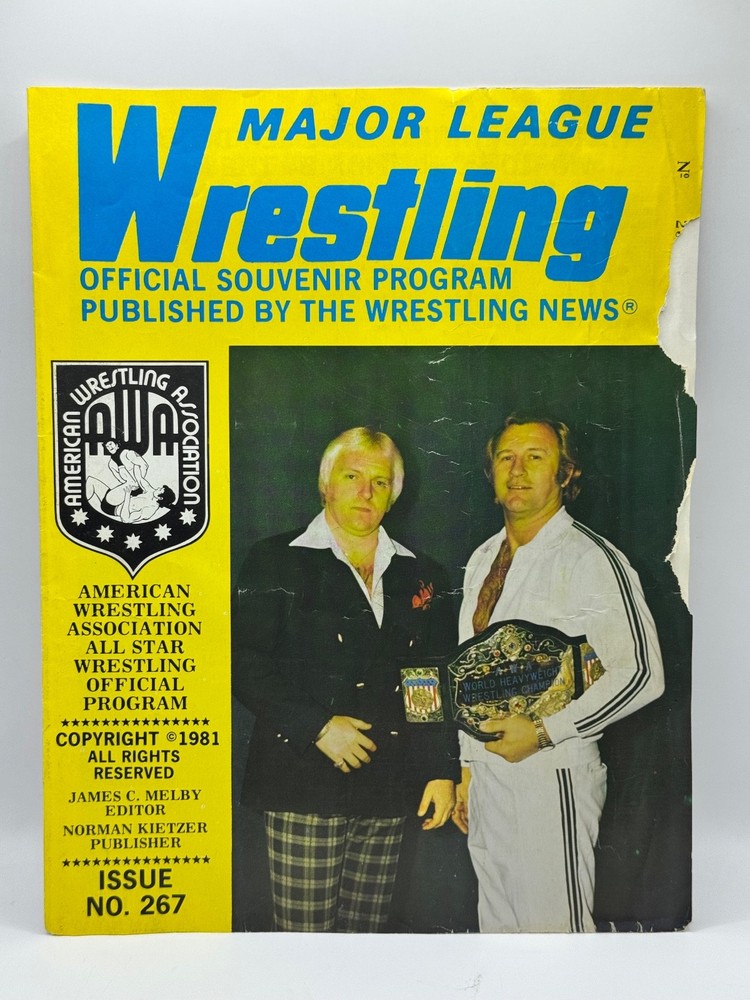 1981 AWA Major League Wrestling Program #267 Heenan Bockwinkel