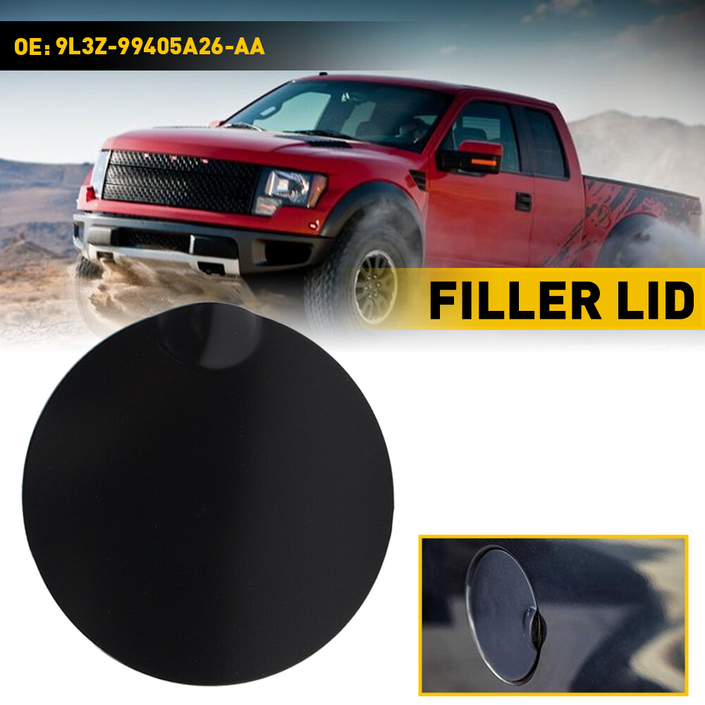 Black Door Fuel Tank Cover Gas Cap Tank Cover Trim For 2009-13 2014 Ford F-150