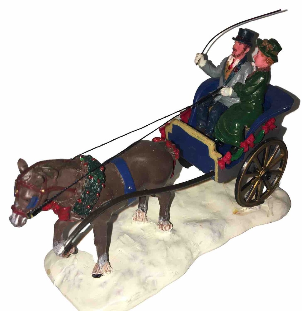 Lemax Village Buggyride Courting Table Christmas Holiday Village Display 63568CV-image
