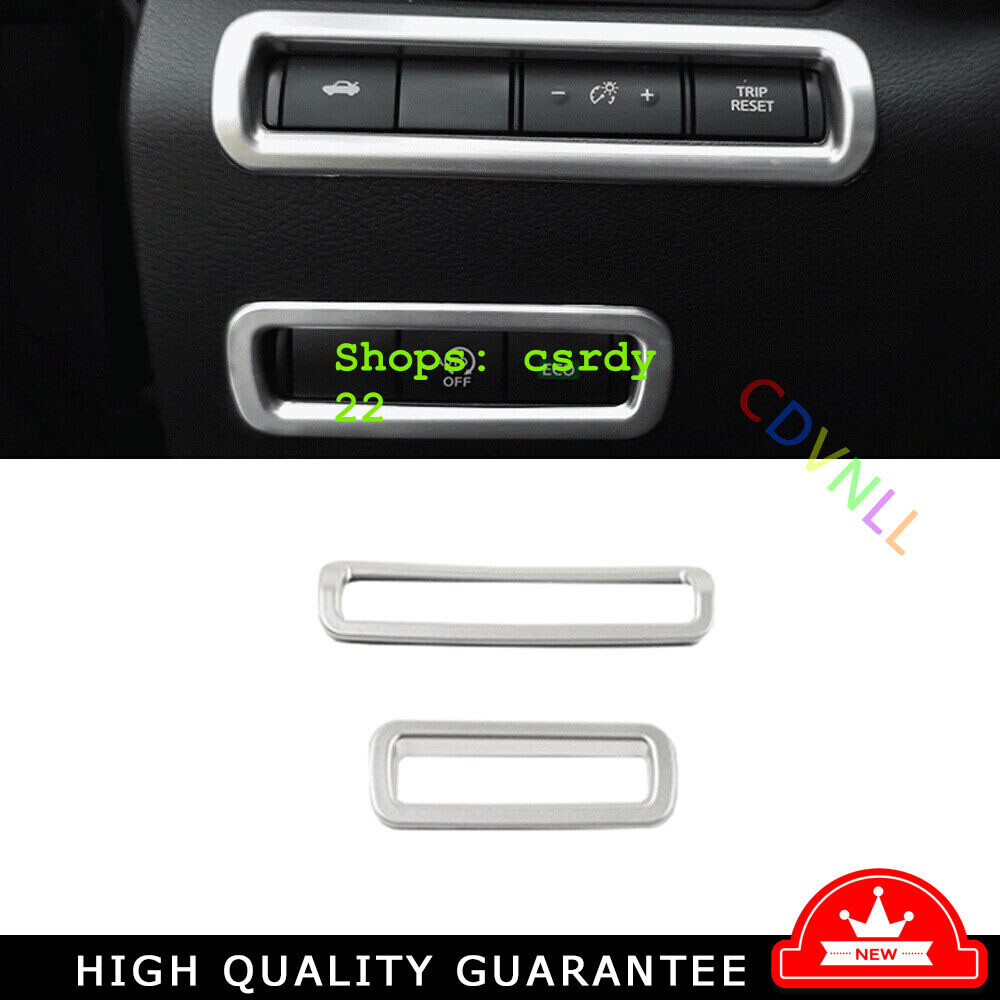 Headlight Switch Control Frame Trim For Nissan Altima Teana 2019-22 Matte Silver