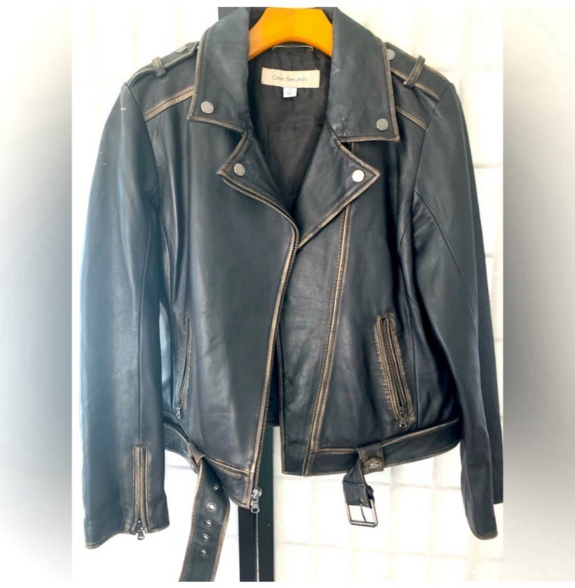 Calvin Klein Jeans Men’s Black Leather Jacket