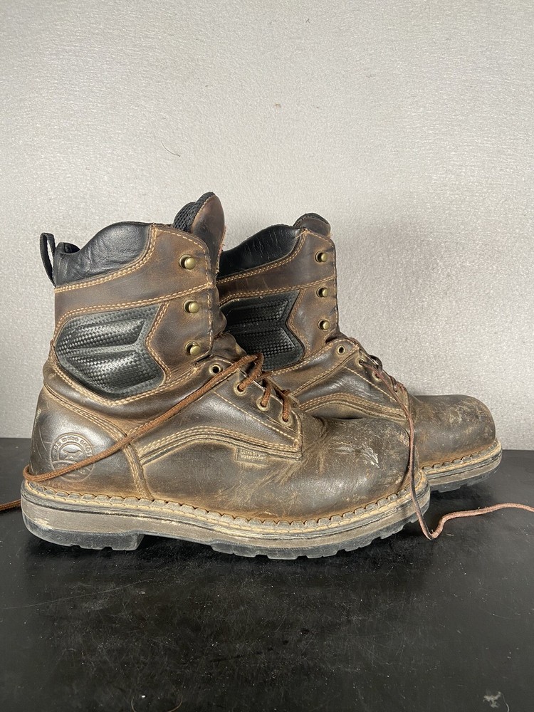 Red Wing Irish Setter 83801 Mens 8 Inch Waterproof Leather Work Boot Size 11.5 D