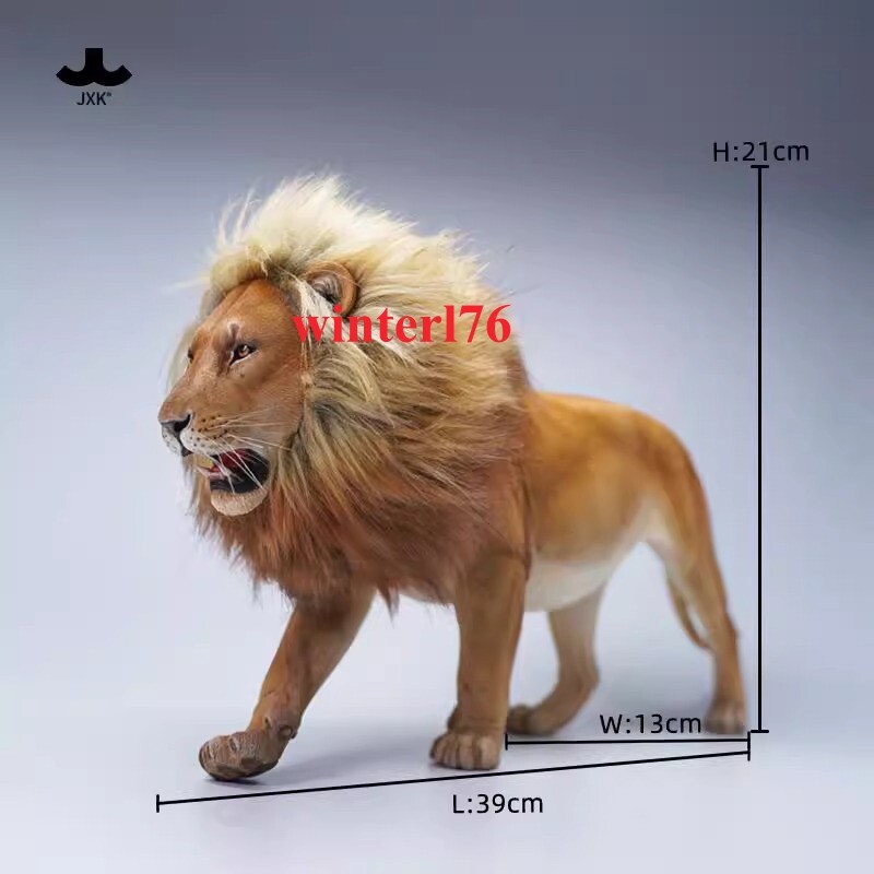STOCK JXK 1:6 The Lion Simulation Resin Model Wild Animal Statue Figure Model
