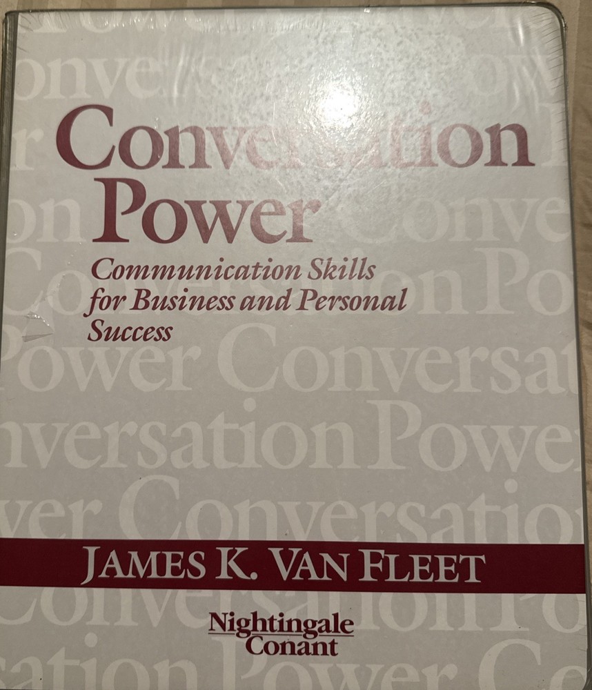 NEW,  James K Van Fleet:  Conversation Power Skills,   6 Audio Cassettes Course