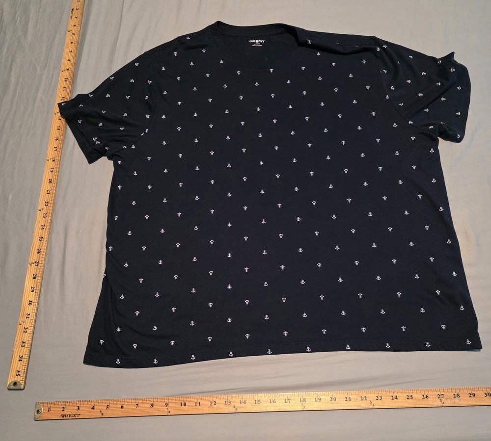 Old Navy Anchor Navy Blue T Shirt Size 2XL