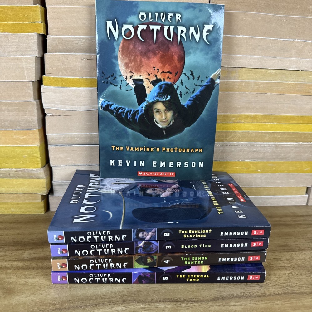 Oliver Nocturne books by Kevin Emerson 1-5 Paperbacks Set