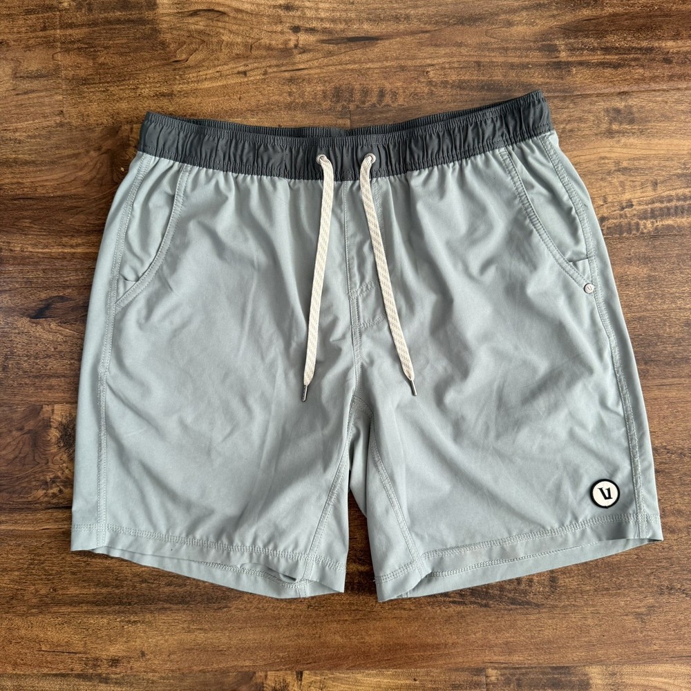 Vuori Kore Shorts Lined Men’s Sz L GrayGreen Active Workout Gym Running
