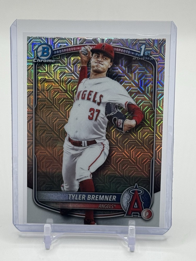 2025 Bowman Chrome Draft Tyler Bremner 1st Mega Box Mojo #BDC-37 Angels