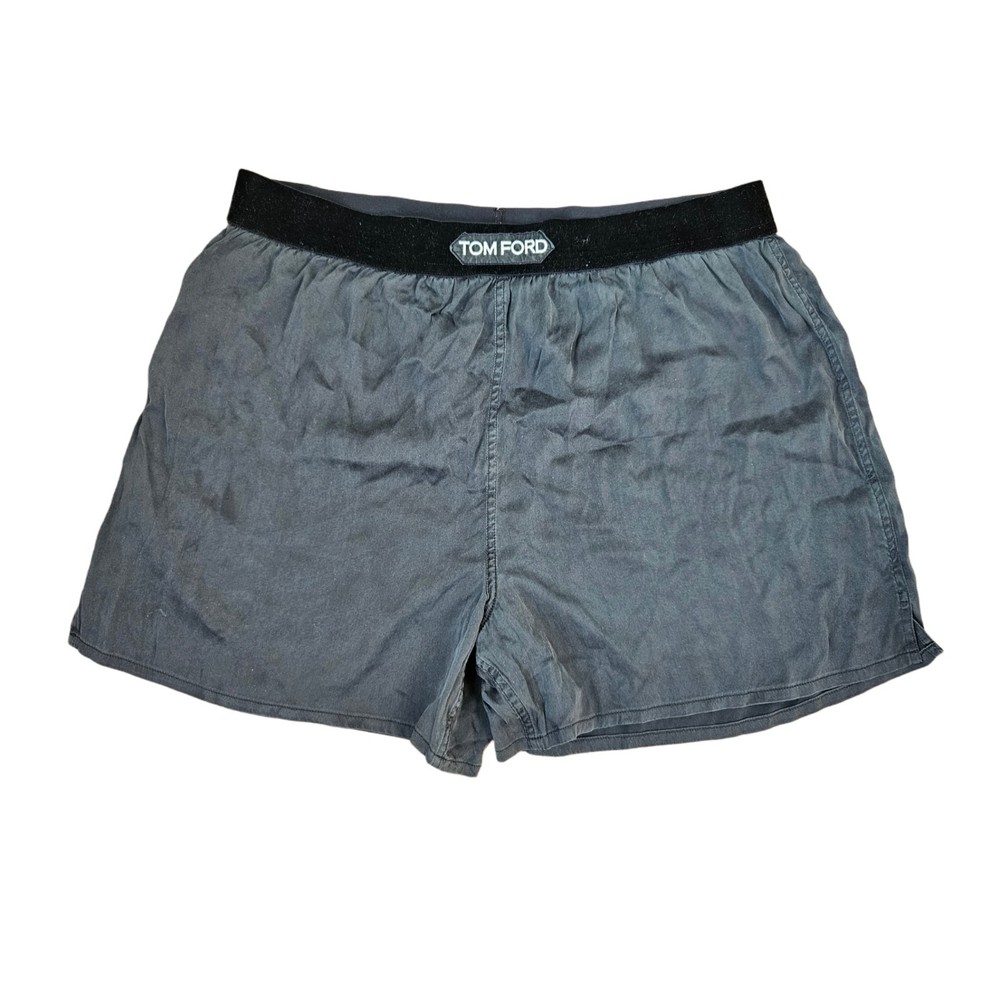 Tom Ford Black Logo Band Waist Short