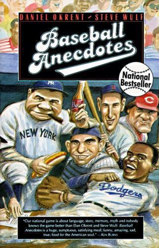 Baseball Anecdotes RI by Okrent, Daniel, Good Book