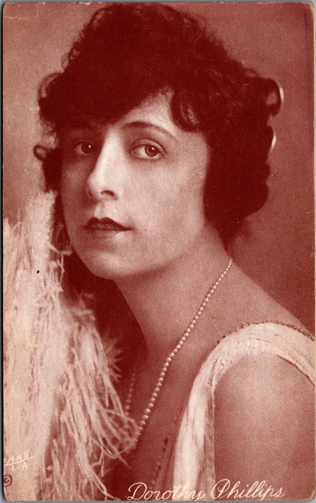 Dorothy Phillips ANSCO Silent Film Star Actress Vintage Postcard 1910s