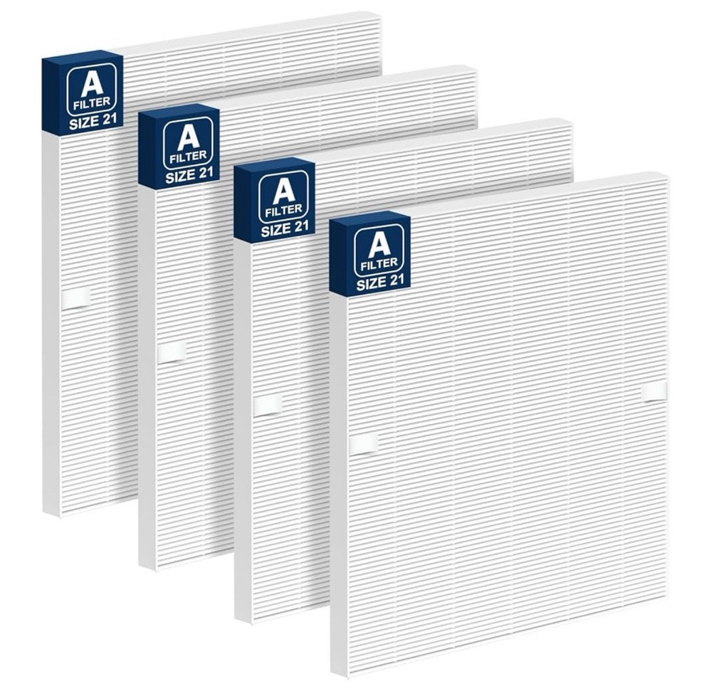 115115 HEPA Filter Replacement A Size 21 For PlasmaWave Air Purifier (4-Pack)