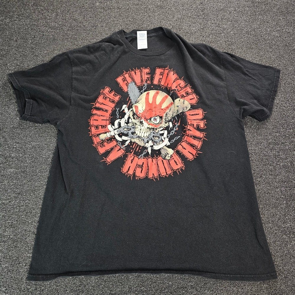 Five Finger Death Punch Afterlife 2022 USA Tour T-Shirt Mens XL Black Band Tee