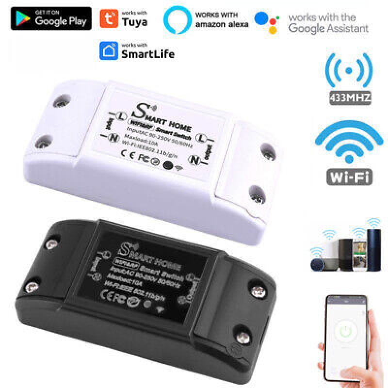 Tuya Wifi Smart Switch RF 433Mhz Wireless Remote Control Relay Timer Voice Contr