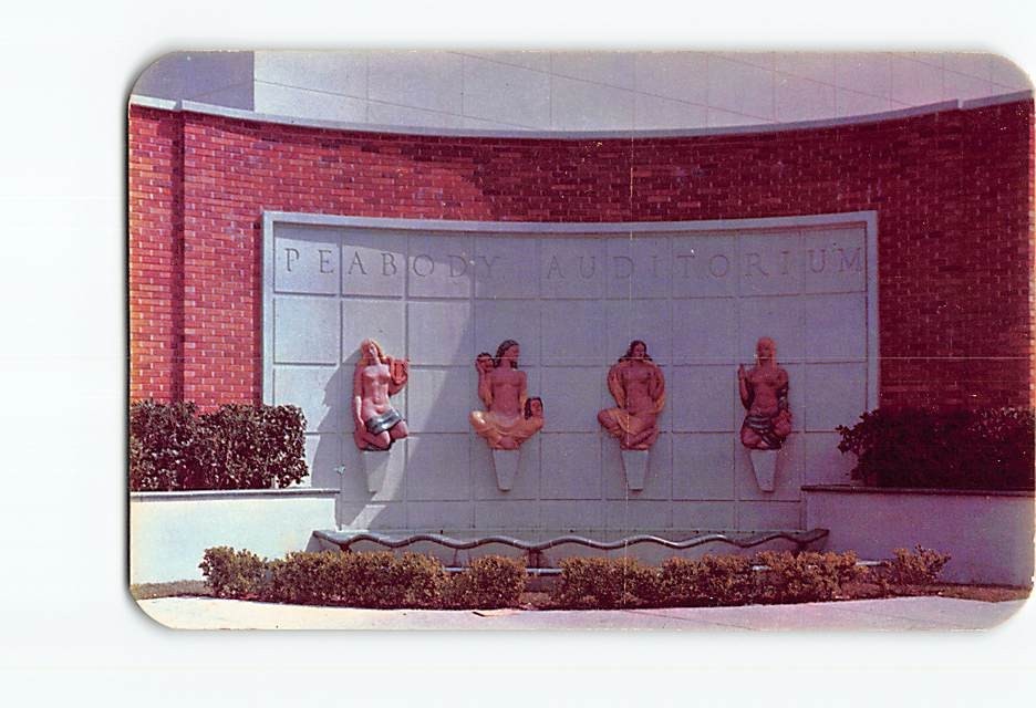 Postcard Peabody Auditorium Daytona Beach Florida USA North America