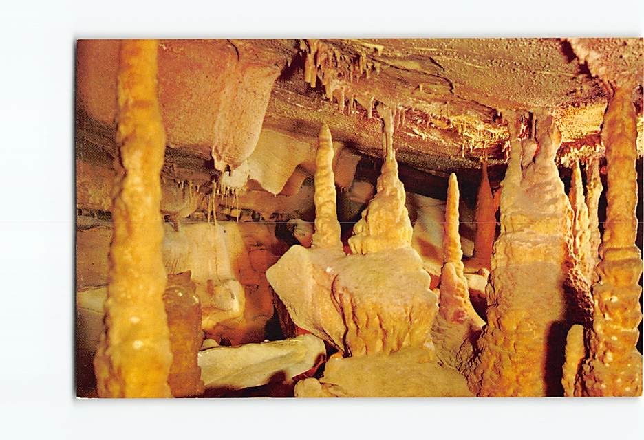 Postcard Onyx Colonnade in Mammoth Cave National Park Kentucky USA