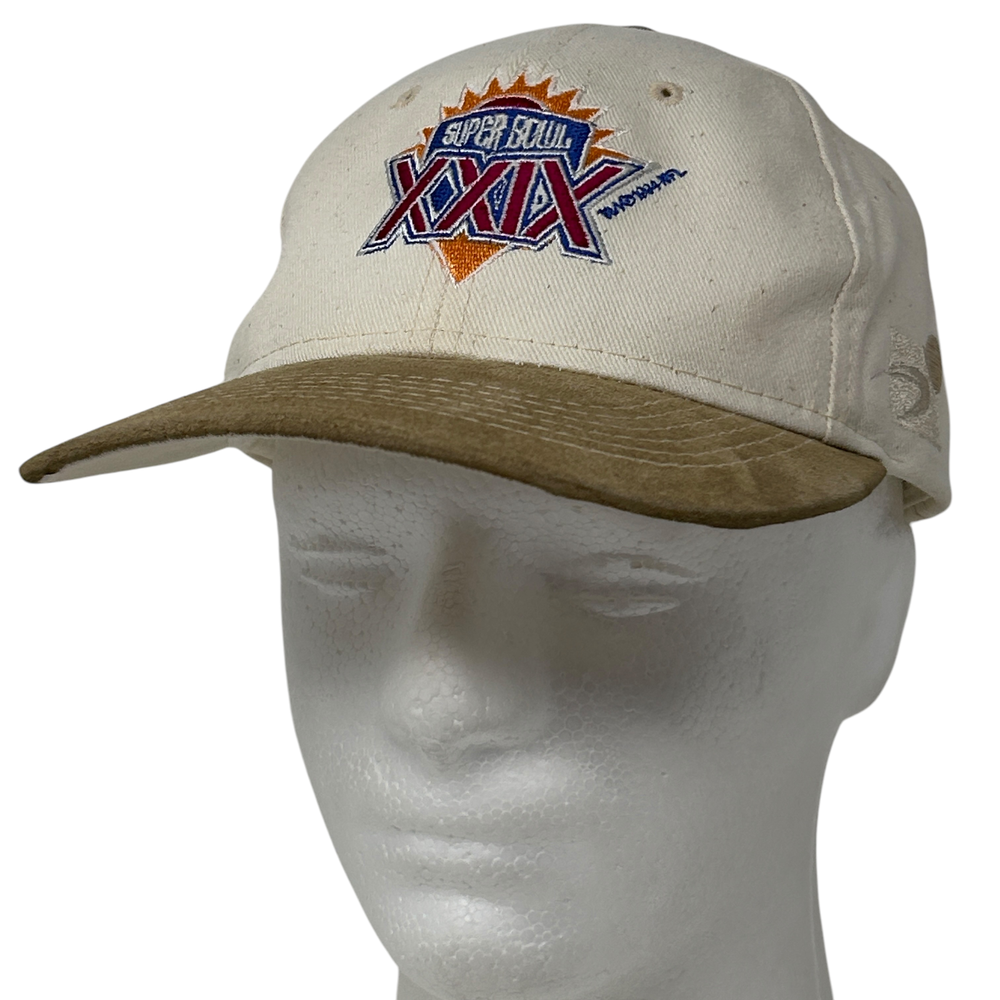 90s Vintage Super Bowl XXIX 49ers NFL Hat 1994 Beige Cap