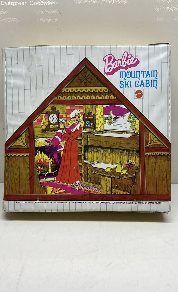 Vintage 1972 Barbie Mountain Ski Cabin - Fashion Doll Accessory
