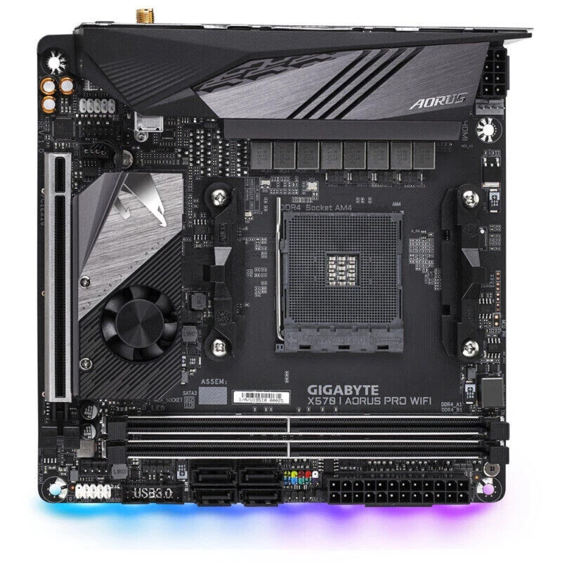 Gigabyte X570 I AORUS PRO WIFI AMD X570 Socket AM4 DDR4 M.2 Mini-ITX Motherboard