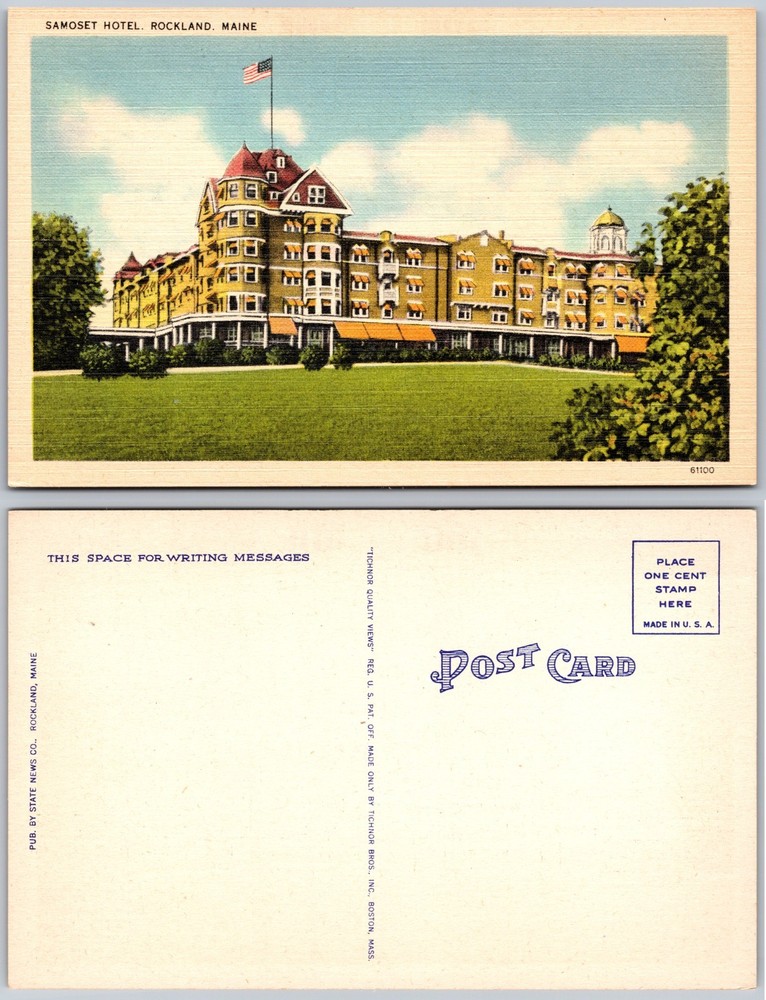 Samoset Hotel Rockland Maine Postcard
