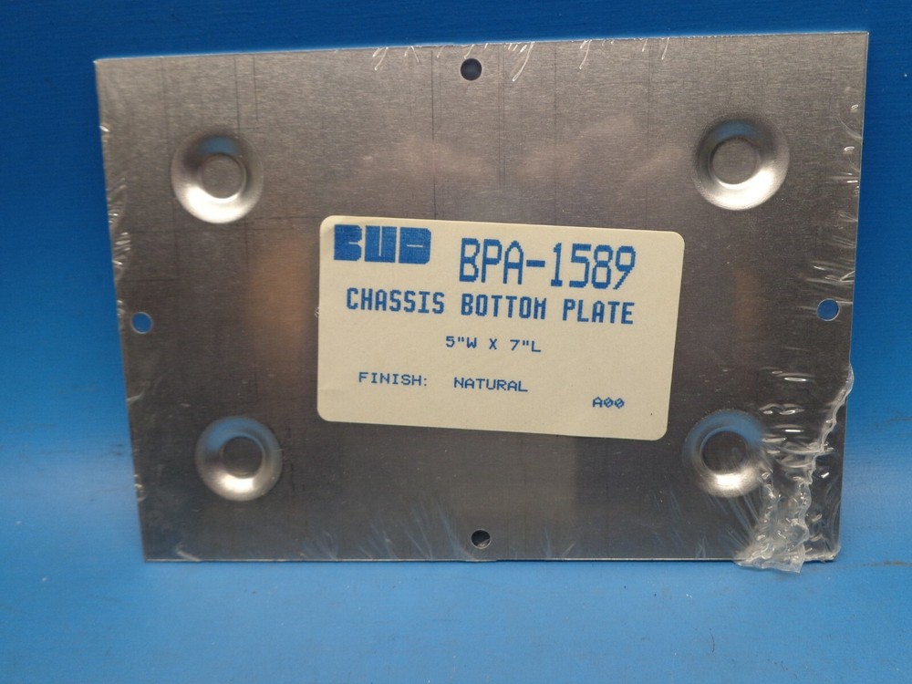 (1) BPA-1589 BUD Natural Aluminum Chassis Bottom Plate 5
