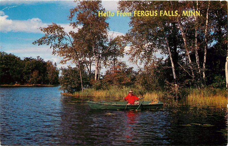 MN, Fergus Falls, Minnesota, Fisherman, Thomas Peters Lake, No. S10025