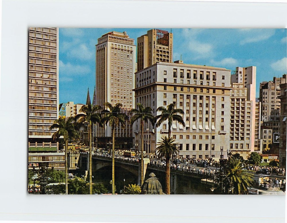 Postcard Viaduto do Chá São Paulo Brazil