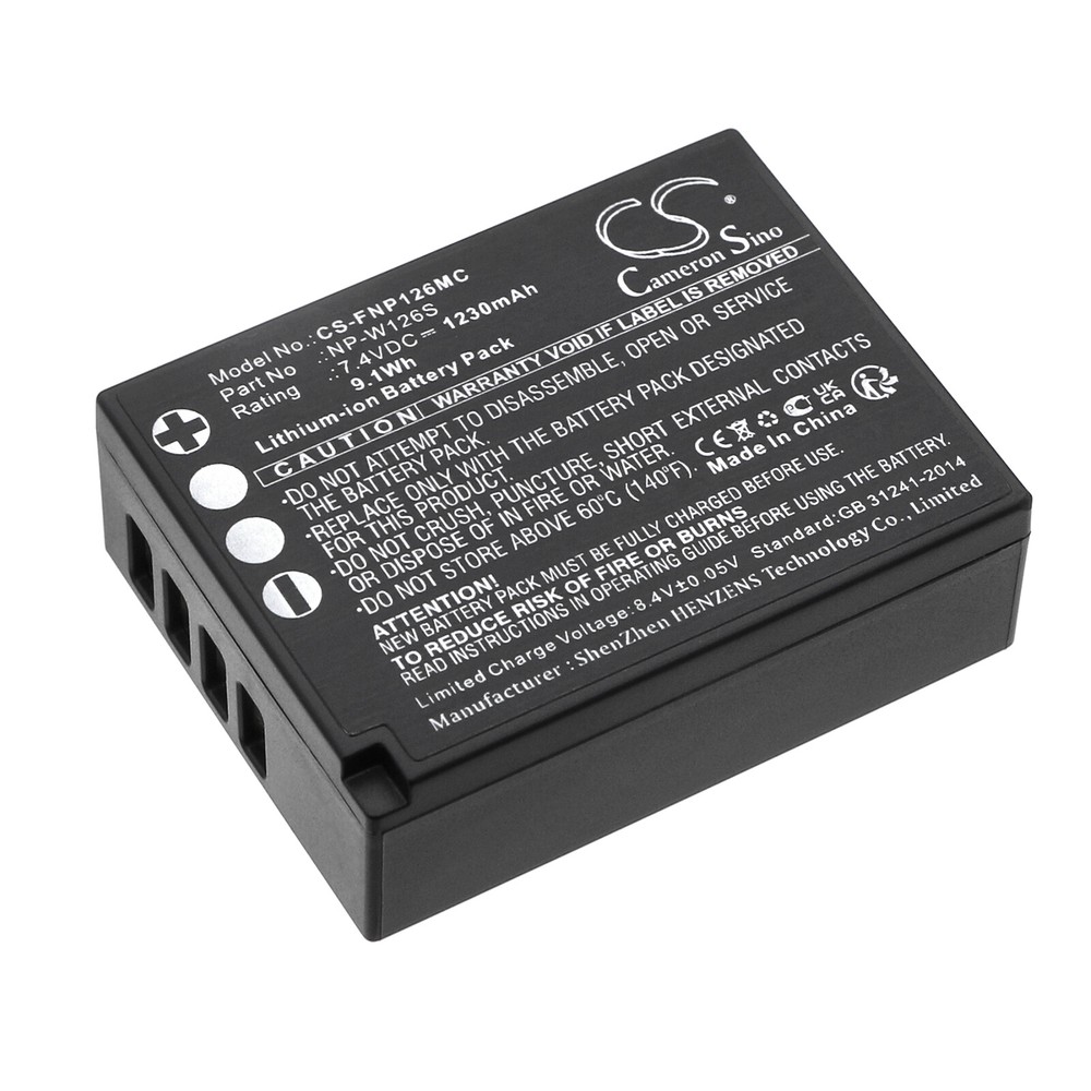 Battery for Fujifilm FinePix HS30,Finepix HS50,X-E3,X-M1,X-T2,X-T20,NP-W126