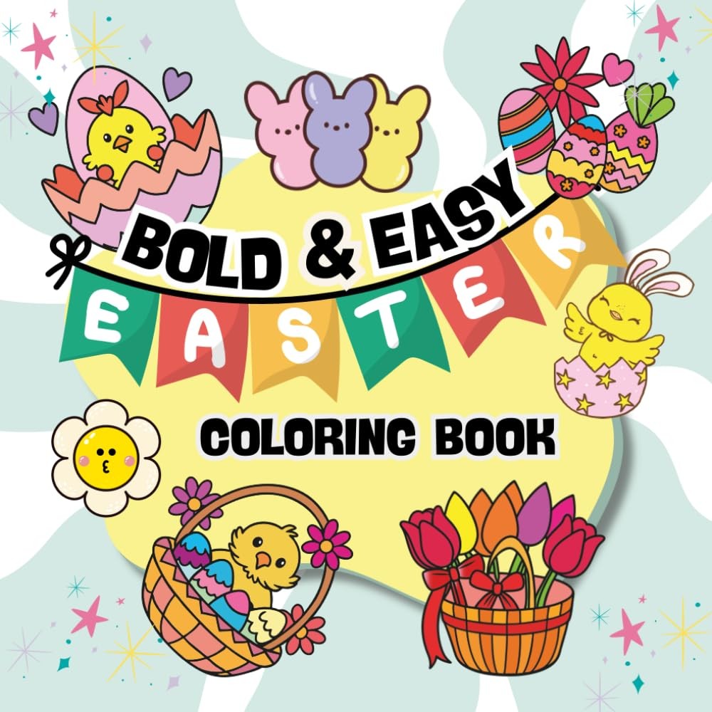 Bold & Easy Easter Coloring Book