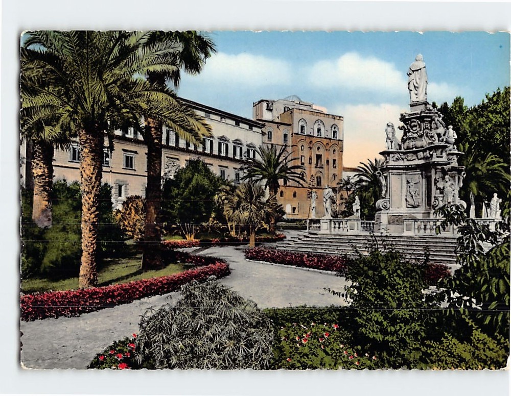 Postcard Normannis Palace Palermo Italy
