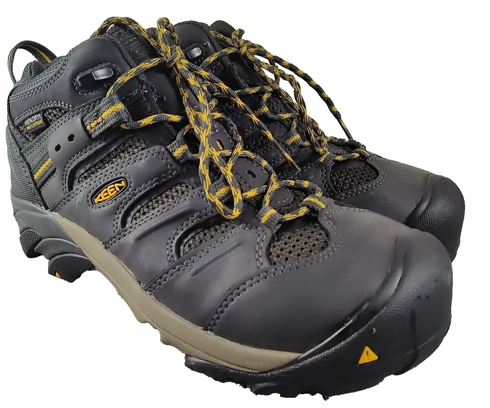 Men's KEEN Utility Lansing Mid Waterproof Steel Toe Work Boots - Size 8.5D