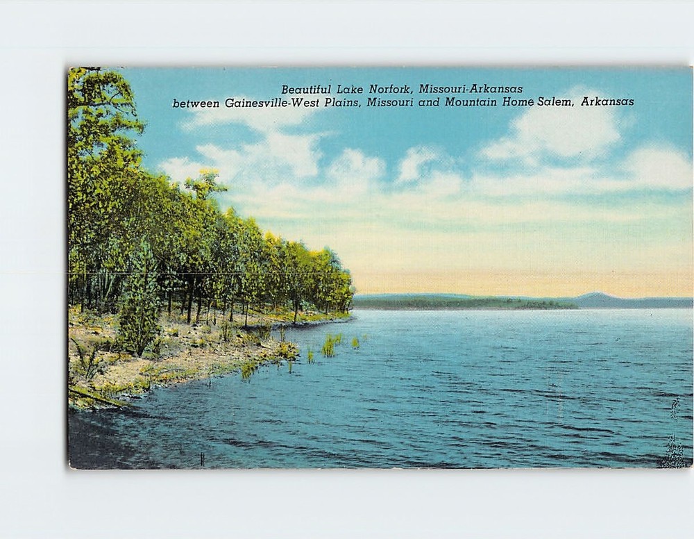 Postcard Lake Norfork Missouri-Arkansas USA