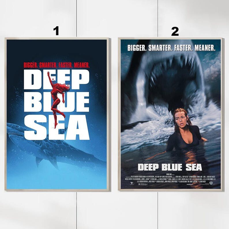 Deep Blue Sea Movie Posters for Fans - Premium Prints for Room Decor