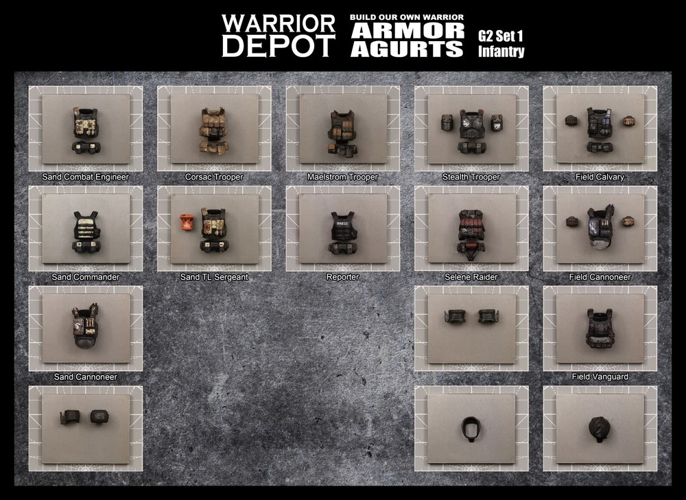 Acid Rain World Body Armor Agurts G2 Set1 - 1/18 3.75