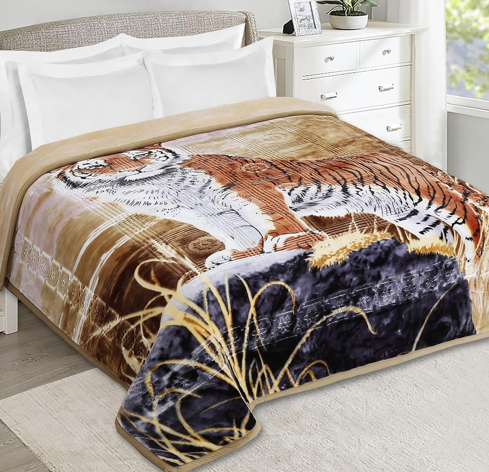 12 Lbs Velvet Fleece Blanket for Winter - 2 Ply Heavy & Warm Korean Style Bed Bl