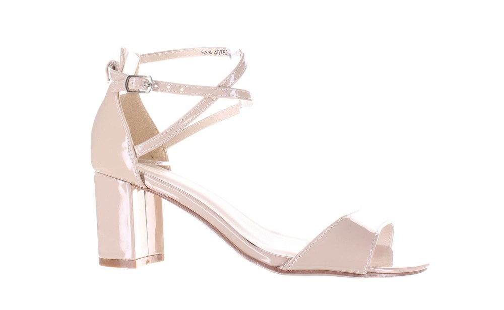 Benjamin Walk Women's Jackie Beige Ankle Strap Heels Size 6.5 7810729