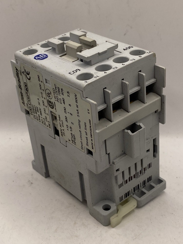 Allen Bradley 100-C09*400 /A Contactor 600Vac 25A