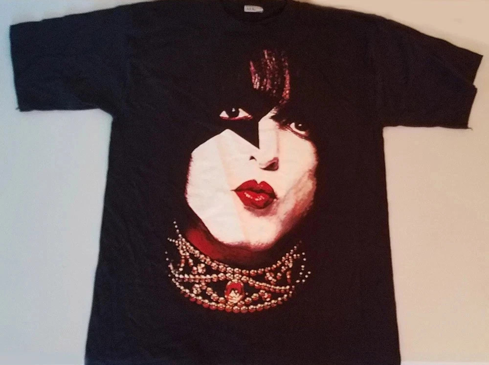 Paul Stanley Full Face Black Cotton T-Shirt All size S-5Xl