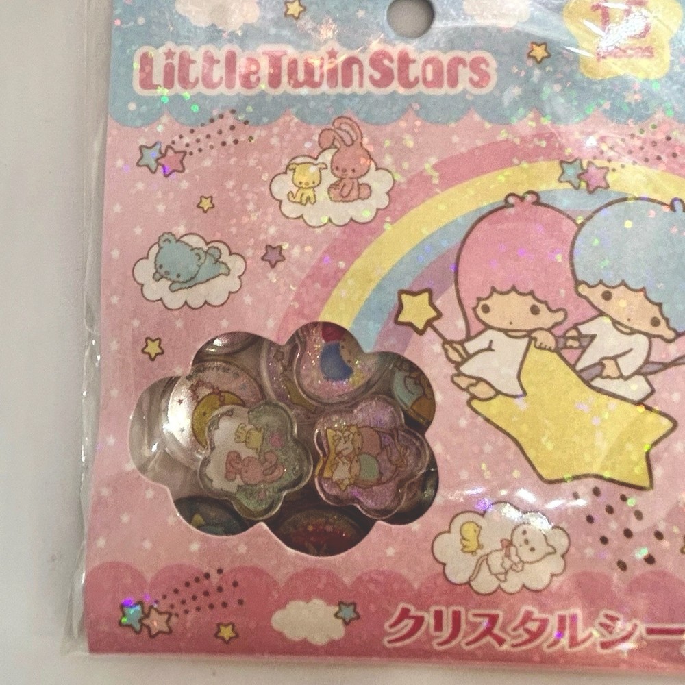 Little Twin Stars Crystal Stickers Set of 2 | Japanese Kawaii Seal