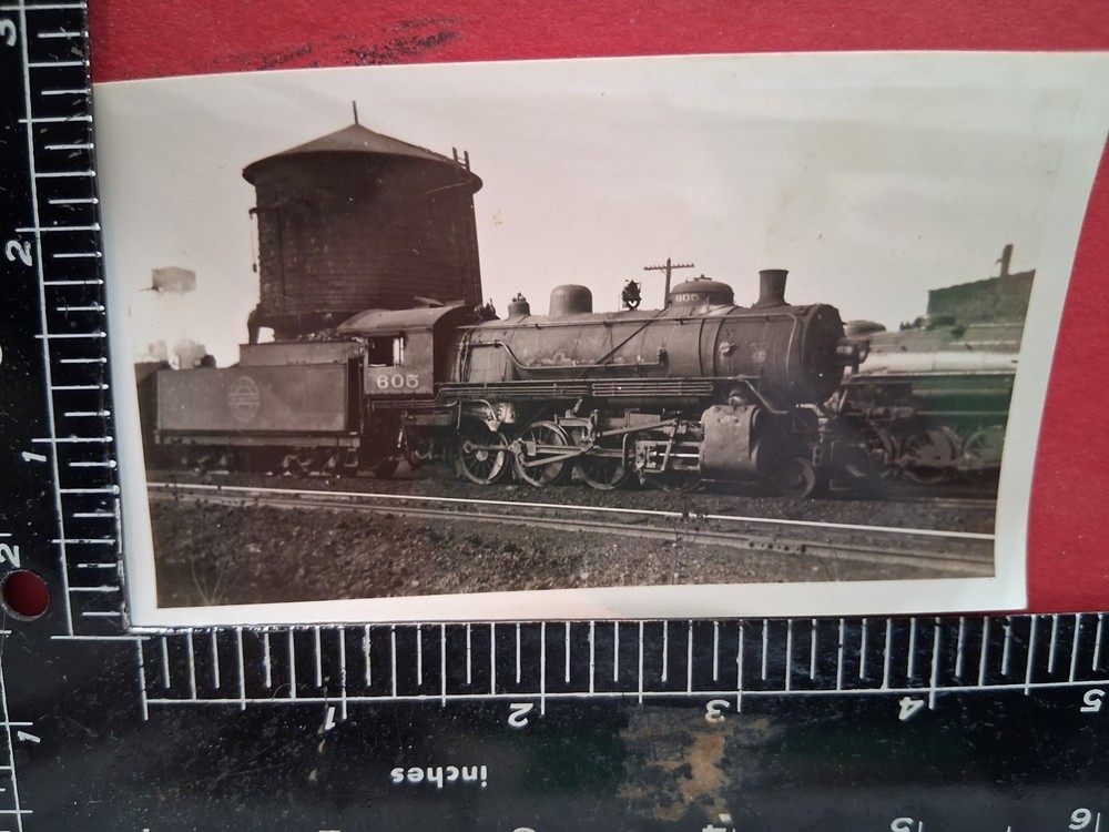 Chicago Great Western Railroad 2-8-0 Locomotive #605 Orig Photo Rr Water Tank