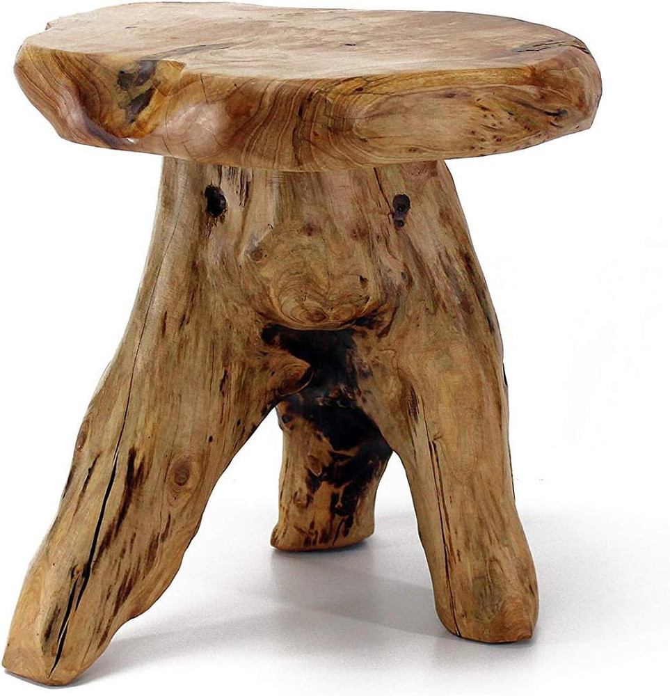 Natural Cedar Stump Stool, 14