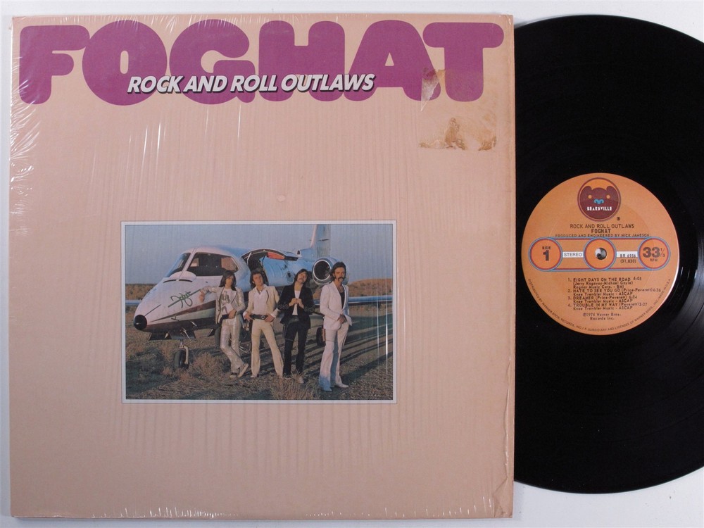FOGHAT Rock And Roll Outlaws BEARSVILLE LP VG+ SHRINK f