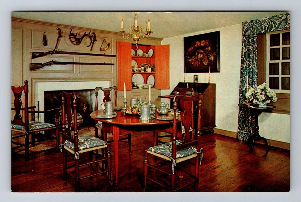 Croton-on-Hudson, NY-New York, Van Cortlandt Manor Old Parlor Vintage Postcard