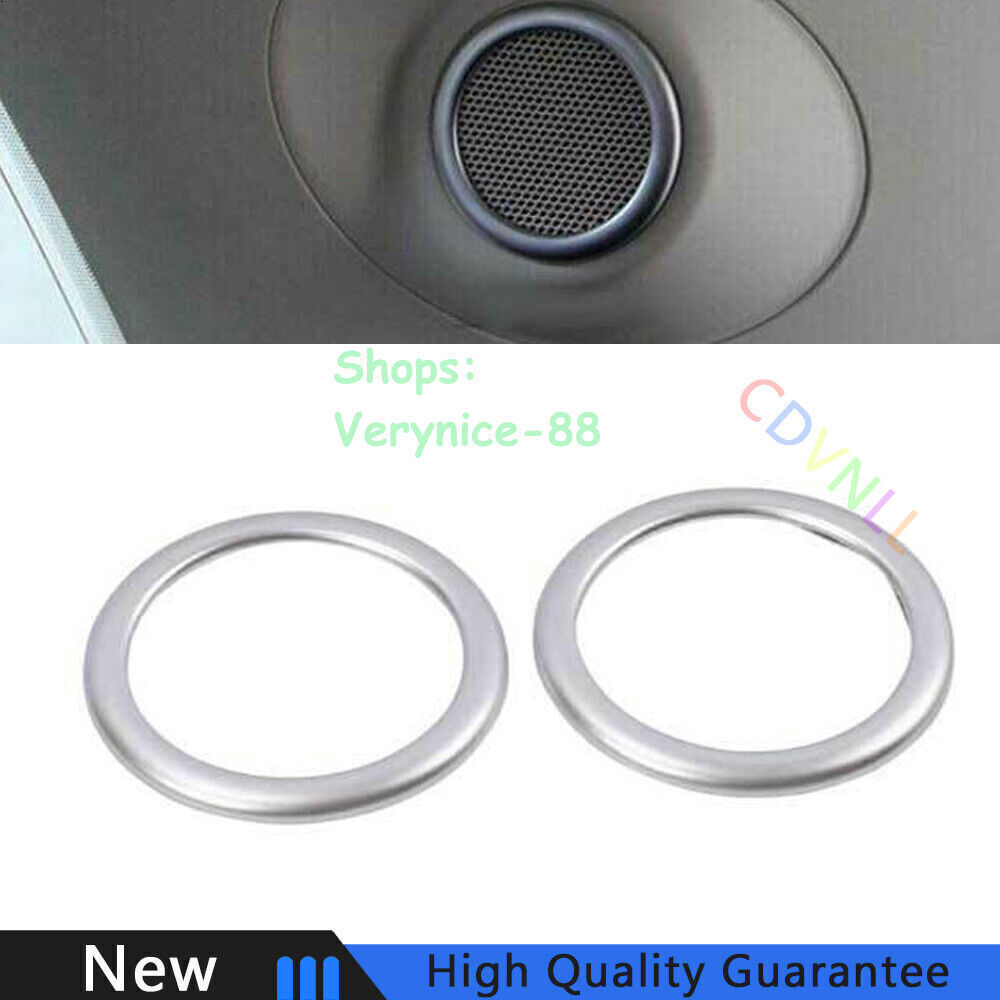 2015-2021 Ford Edge Matte Silver Speaker Trim Cover 2PCS