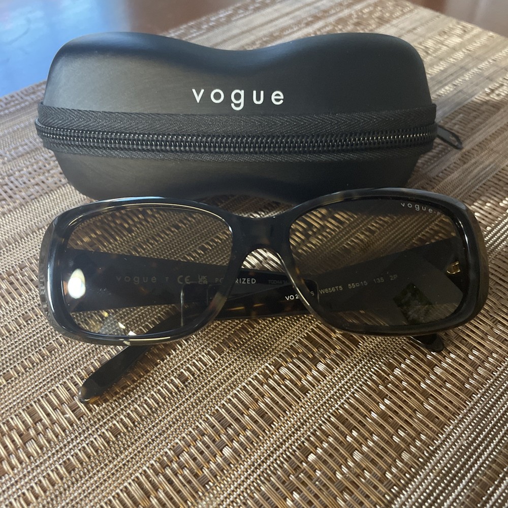 Vogue VO2606S W656T5 Sunglasses Women's Dark Havana/Polarized Brown Grad. 55mm