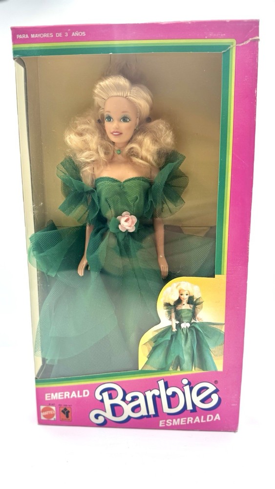 🌎 #1635 NRFB Rotoplast Mattel - Venezuela Emerald Esmeralda Barbie Foreign 💚 ✨