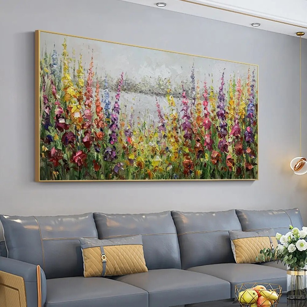 Wall Art Abstract Modern Colorful Flower Painting Home Decor Wall Decor Bedroom