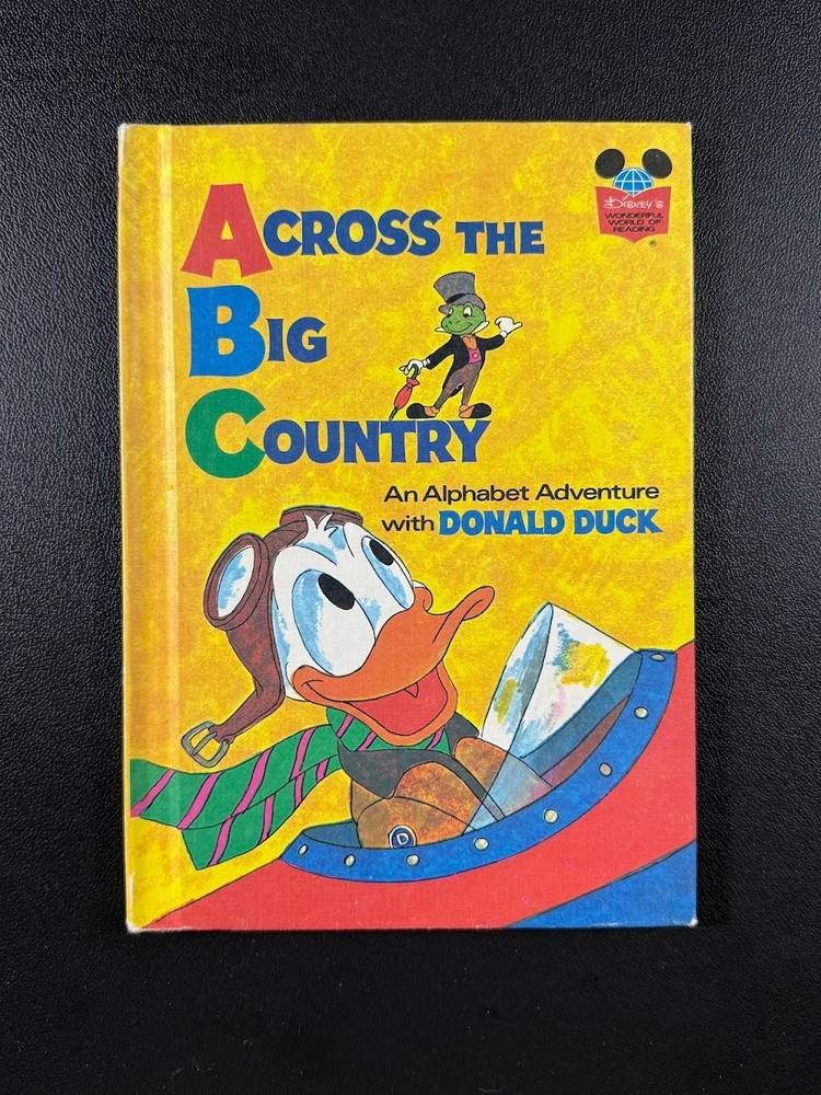 Across The Big Country - Walt Disney Hardcover Book - Donald Duck Vintage 1972