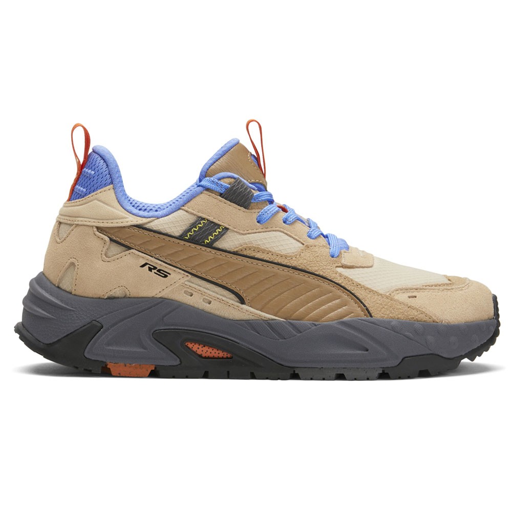 PUMA RsTrck Explore Lace Up  Mens Beige Sneakers Casual Shoes 39172101